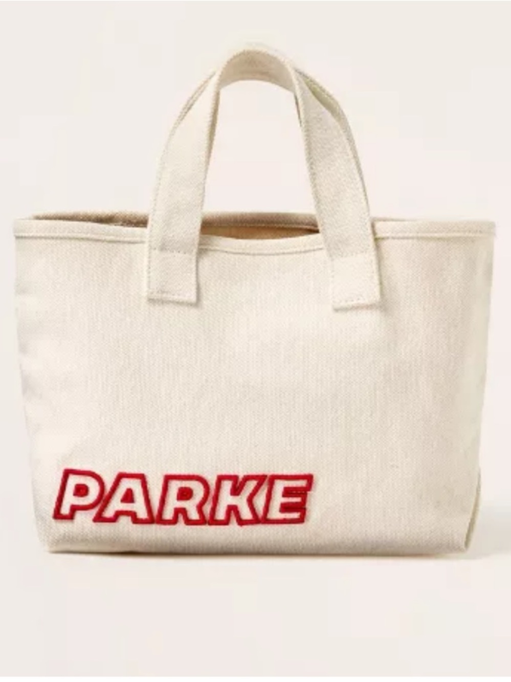 💗 Parke x Target Mini Canvas Tote Bag - Natural NWT